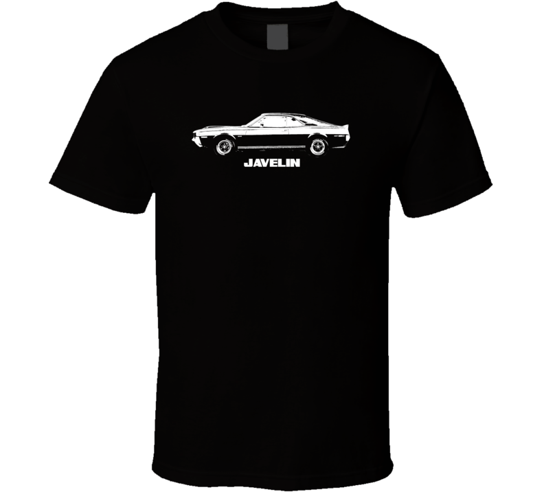 1970 Javelin Side View With Model Dark Color T Shirt