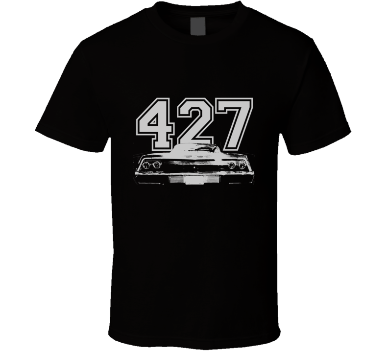 1969 CHEVY BEL AIR Rear White Graphic Engine Size T Shirt