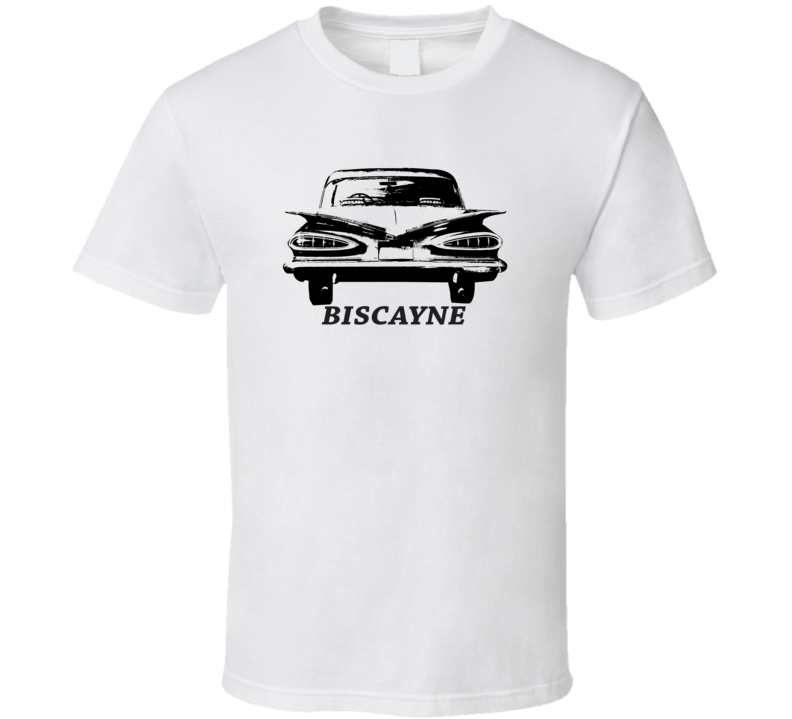 1959 Bsicayne Rear View With Model Light Color T Shirt 1959 Bsicayne Rear View With Model Light Color T Shirt