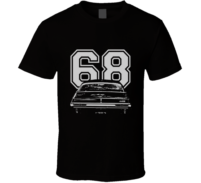 1968 OLDSMOBILE 442 Rear White Graphic Year T Shirt