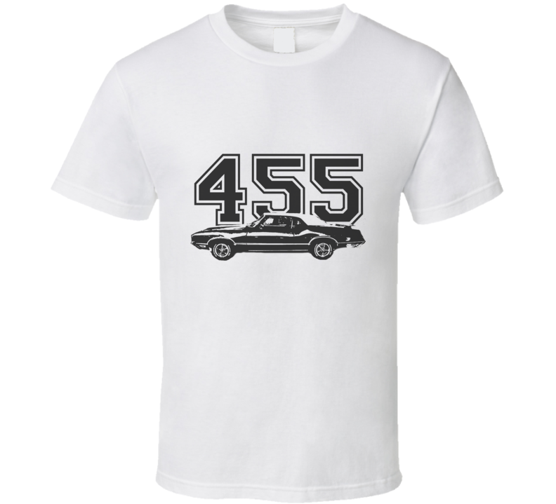 1968 OLDSMOBILE 442 Side Black Graphic Engine Size T Shirt 1968 OLDSMOBILE 442 Side Black Graphic Engine Size T Shirt