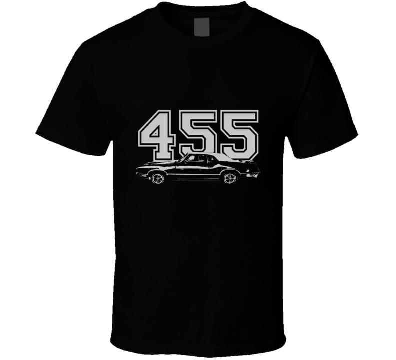 1968 OLDSMOBILE 442 Side White Graphic Engine Size T Shirt 1968 OLDSMOBILE 442 Side White Graphic Engine Size T Shirt