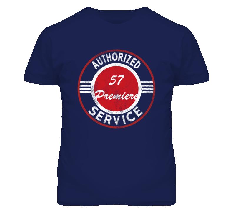 Authorized Service 1957 Lincoln Premiere Distressed Look Dark T Shirt