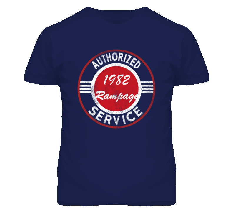 Authorized Service 1982 Dodge Rampage Distressed Look Dark T Shirt