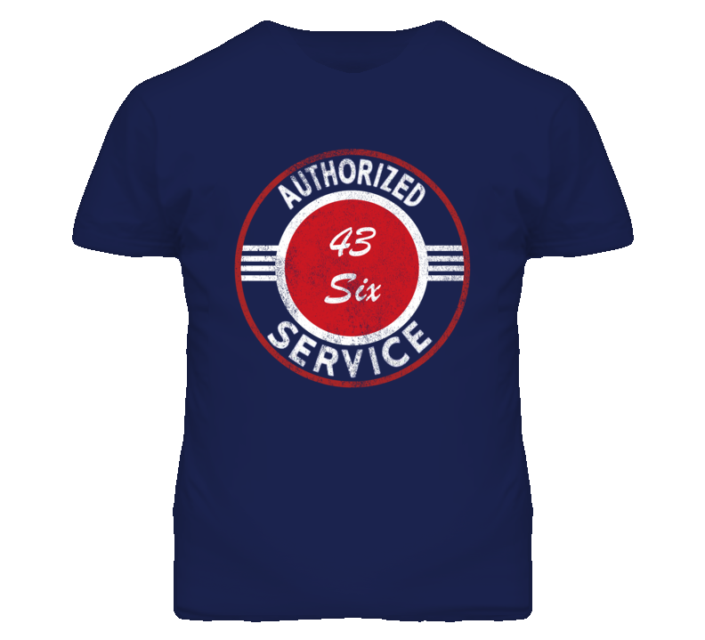 Authorized Service 1943 Dodge Six Distressed Look Dark T Shirt