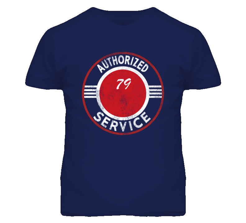 Authorized Service 1979 SJ Distressed Look Dark T Shirt