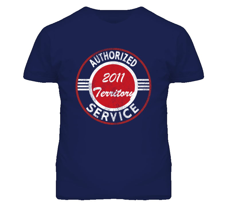 Authorized Service 2011 Territory Distressed Look Dark T Shirt