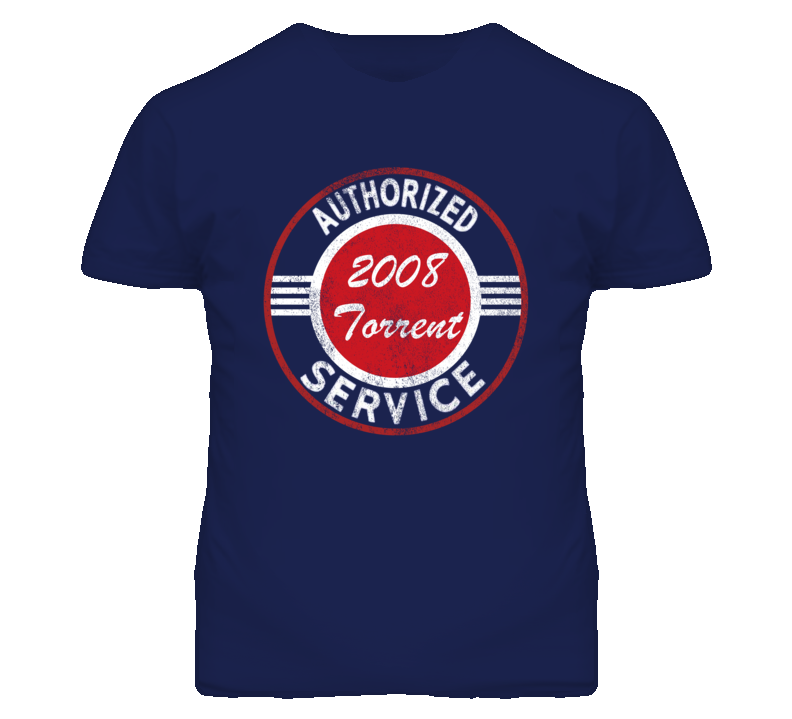 Authorized Service 2008 Pontiac Torrent Distressed Look Dark T Shirt