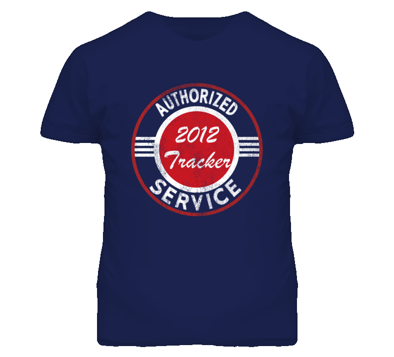 Authorized Service 2012 Chevy Tracker Distressed Look Dark T Shirt