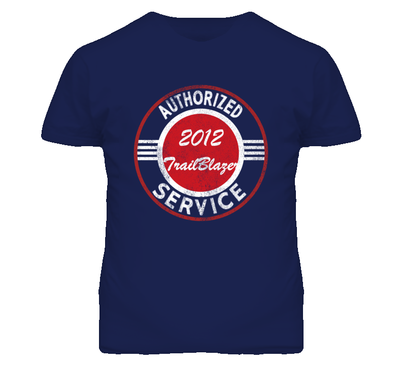 Authorized Service 2012 Chevy TrailBlazer Distressed Look Dark T Shirt