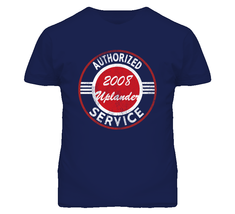 Authorized Service 2008 Chevy Uplander Distressed Look Dark T Shirt