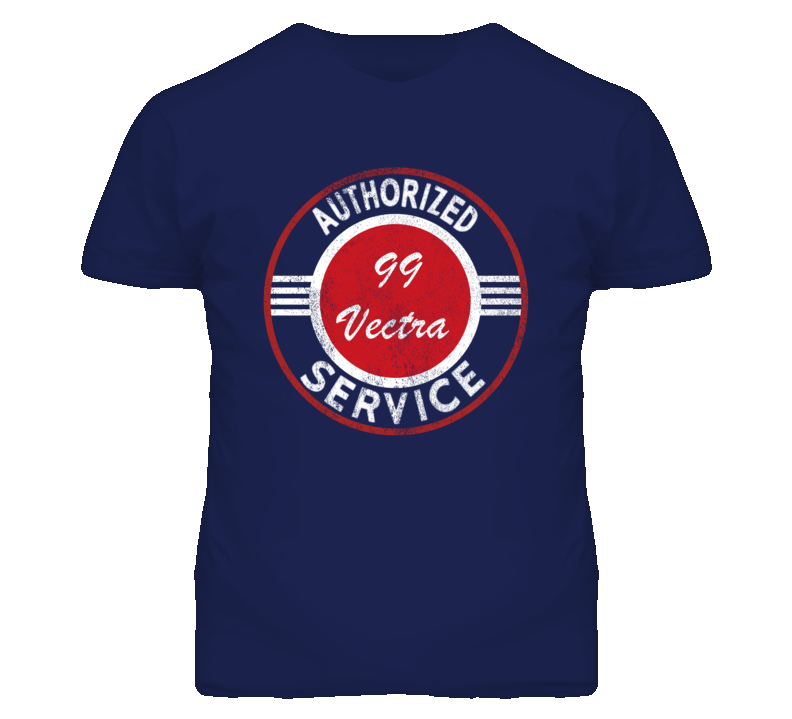 Authorized Service 1999 Chevy Vectra Distressed Look Dark T Shirt