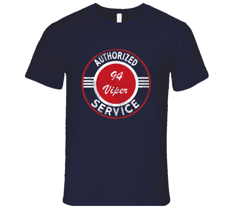Authorized Service 1994 Dodge Viper Distressed Look Dark T Shirt