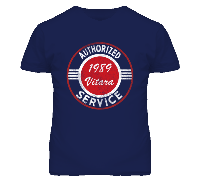 Authorized Service 1989 Chevy Vitara Distressed Look Dark T Shirt