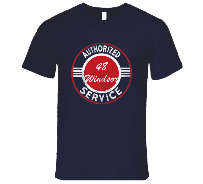 Authorized Service 1948 Chrysler Windsor Distressed Look Dark T Shirt