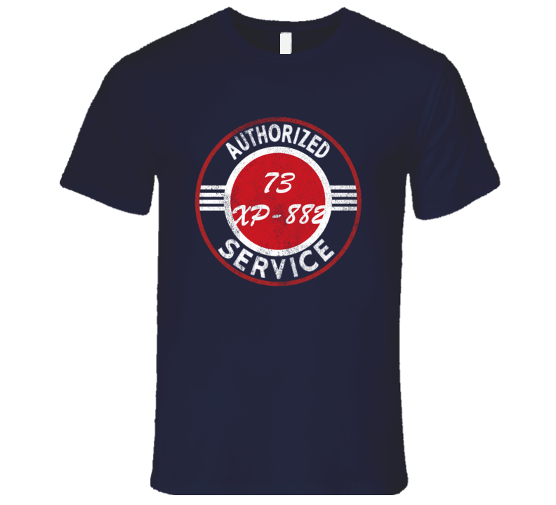 Authorized Service 1973 Chevy XP-882 Distressed Look Dark T Shirt