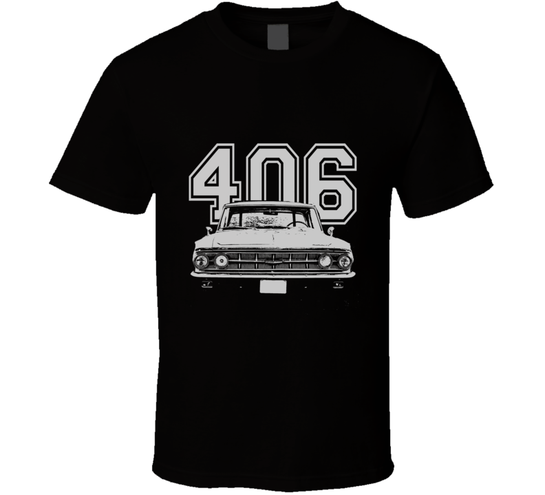 1963 MERCURY MONTEREY Grill White Graphic Engine Size T Shirt