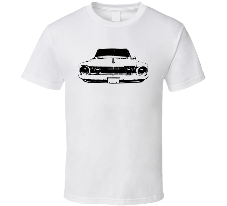 1962 Plymouth Fury Grill View Faded Look Car T Shirt