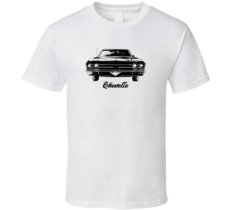 1969 Chevelle Grill View With Model Light Color T Shirt