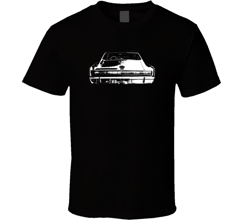 1966 Charger Rear View Dark Color T Shirt