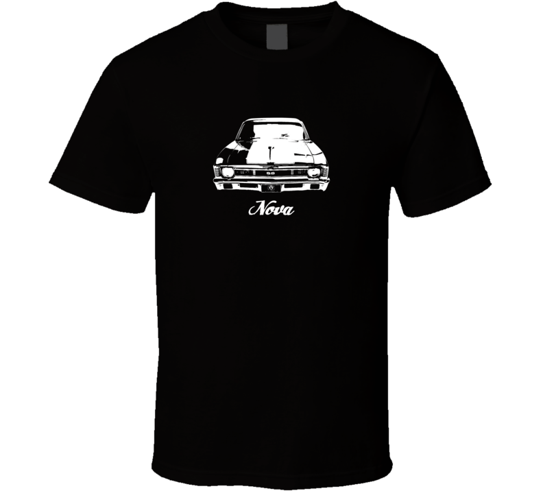 1971 Nova Grill View With Model Dark Color T Shirt