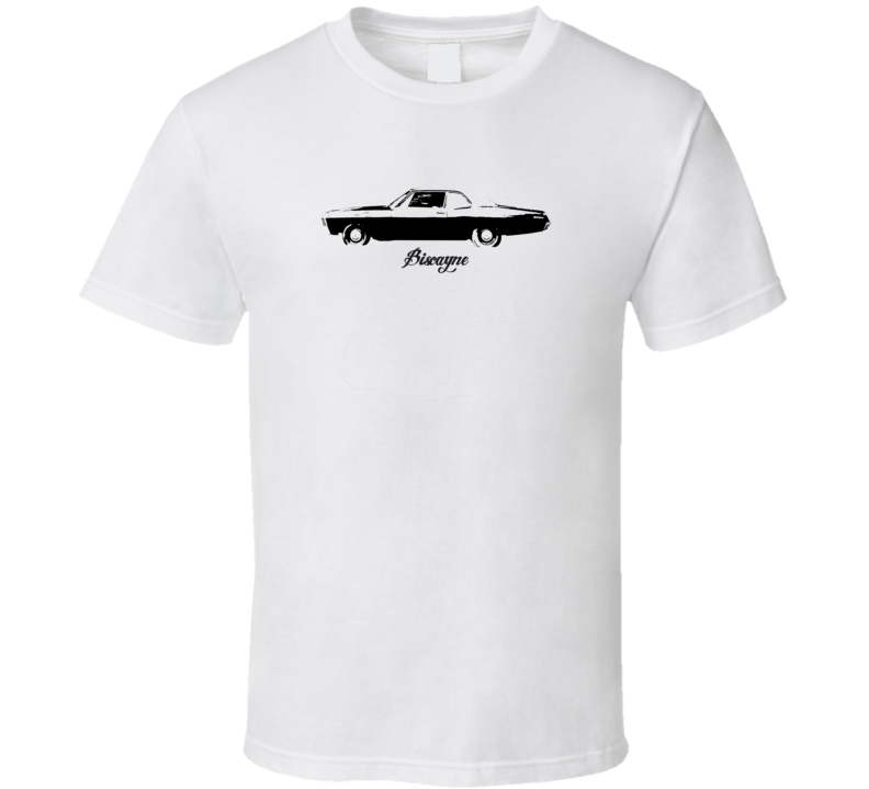 1971 Biscayne Side View With Model Light Color T Shirt