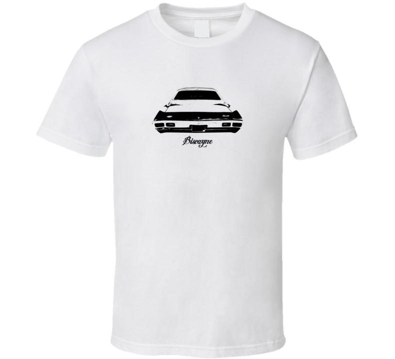 1969 Biscayne Rear View With Model Light Color T Shirt