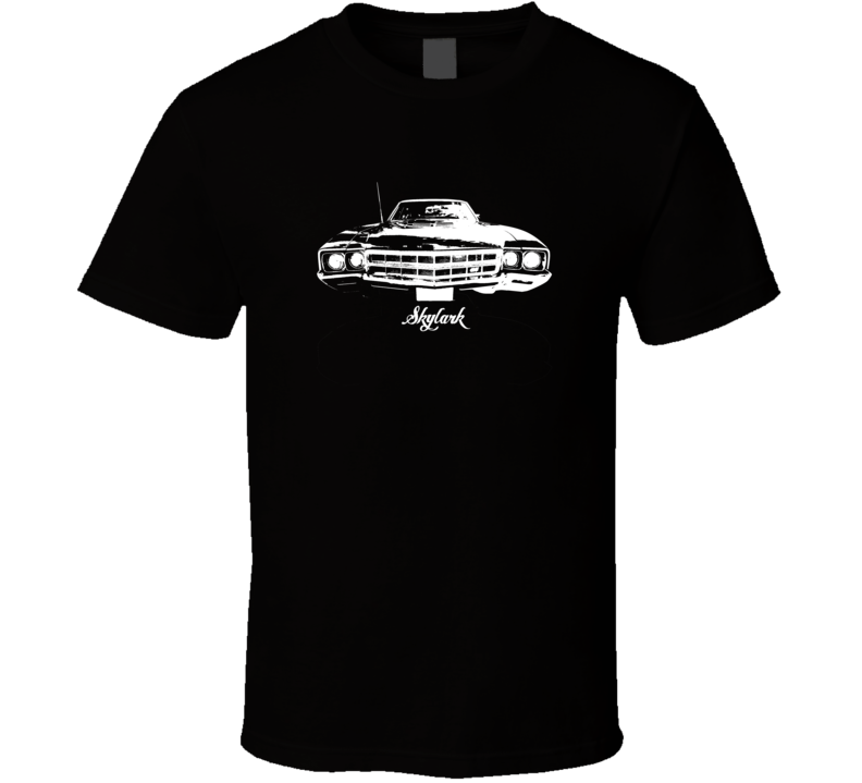 1969 Skylark Grill View With Model Dark Color T Shirt