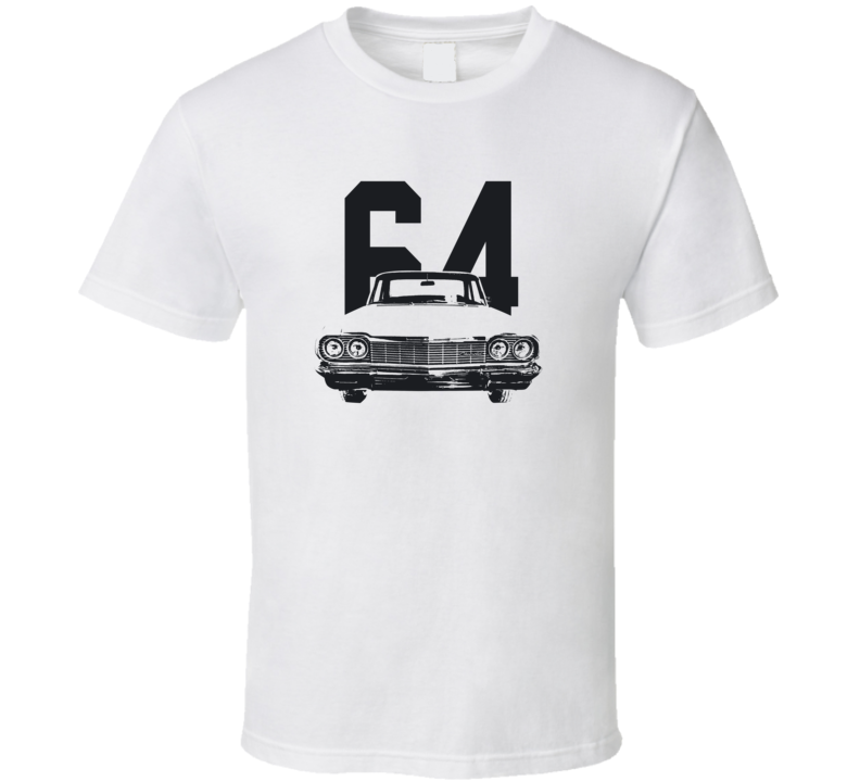 1964 Biscayne Grill View With Year Light Color T Shirt
