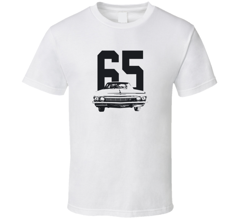 1965 Biscayne Grill View With Year Light Color T Shirt 1965 Biscayne Grill View With Year Light Color T Shirt