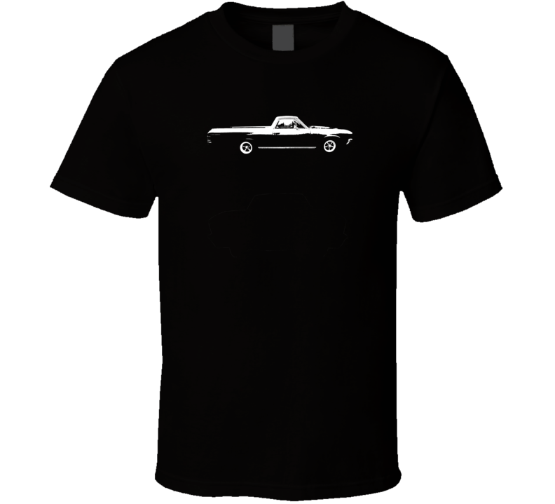 1967 El Camino Side View Dark Color T Shirt