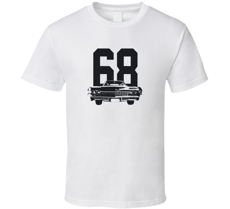 1968 Biscayne Grill View With Year Light Color T Shirt 1968 Biscayne Grill View With Year Light Color T Shirt