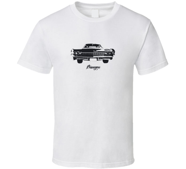 1968 Biscayne Grill View With Model Light Color T Shirt 1968 Biscayne Grill View With Model Light Color T Shirt