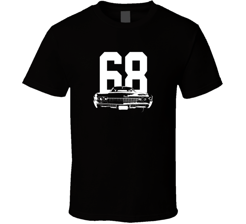 1968 Biscayne Grill View With Year Dark Color T Shirt 1968 Biscayne Grill View With Year Dark Color T Shirt