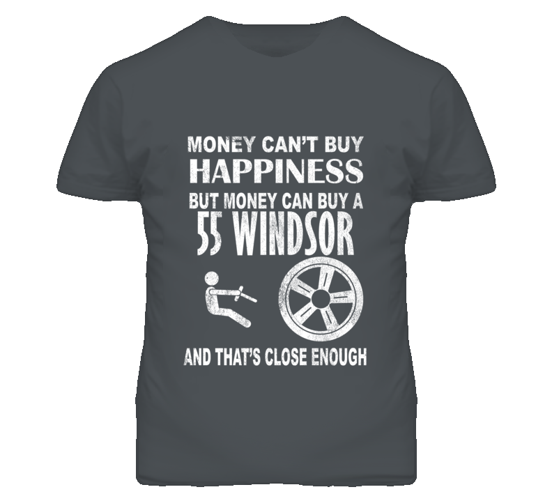 Money Cant Buy Happiness 1955 Chrysler Windsor Dark Distressed T Shirt