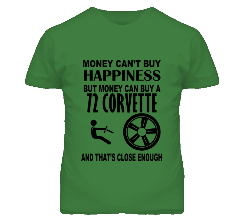 Money Cant Buy Happiness But It Can Buy A 1972 CHEVROLET CORVETTE T Sh Money Cant Buy Happiness But It Can Buy A 1972 CHEVROLET CORVETTE T Sh