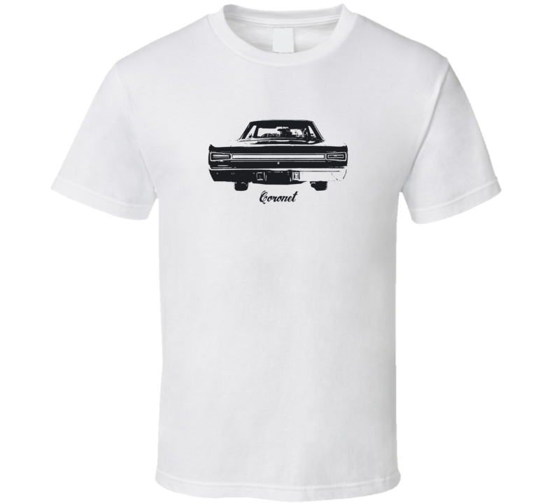 1967 Coronet Rear View With Model Light Color T Shirt 1967 Coronet Rear View With Model Light Color T Shirt