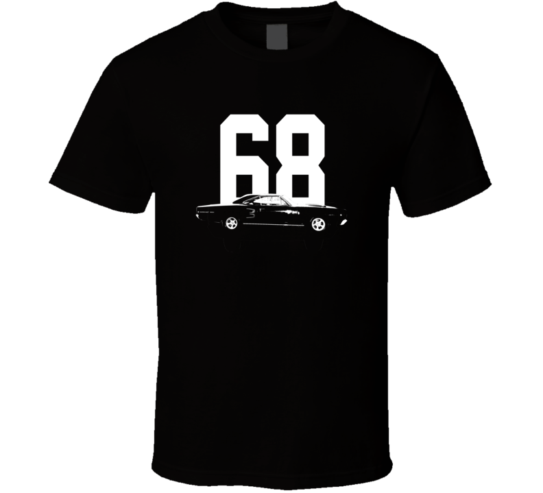 1968 Coronet Side View With Year Dark Color T Shirt 1968 Coronet Side View With Year Dark Color T Shirt