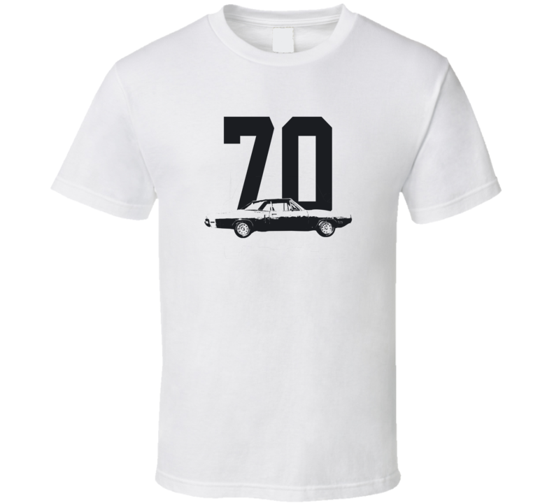 1970 Coronet Side View With Year Light Color T Shirt 1970 Coronet Side View With Year Light Color T Shirt