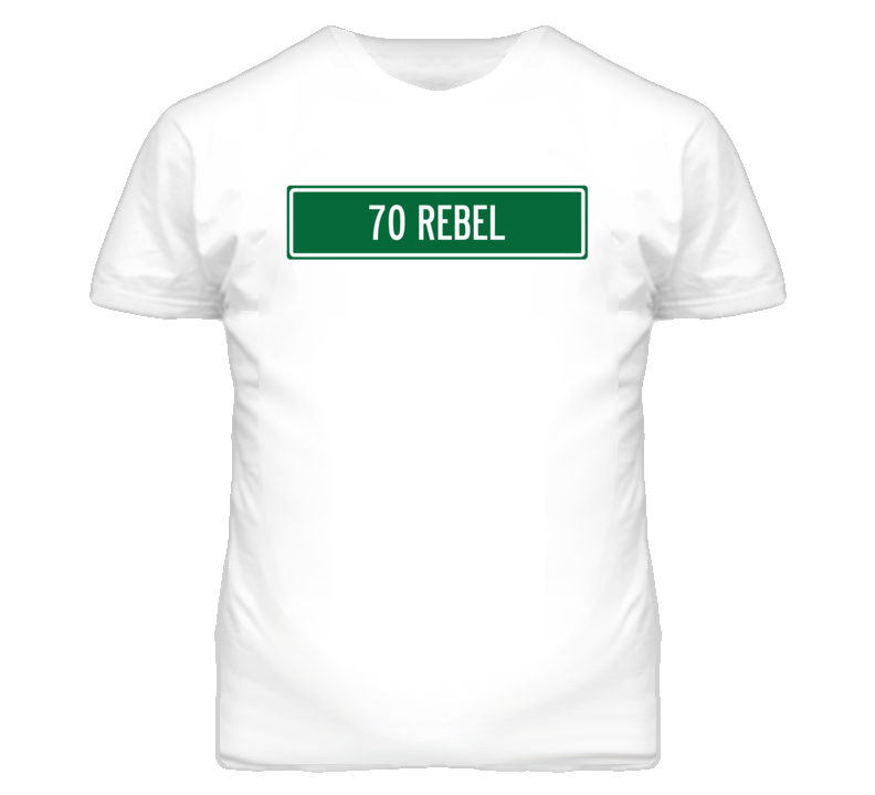 1970 AMC REBEL Street Sign Car T Shirt