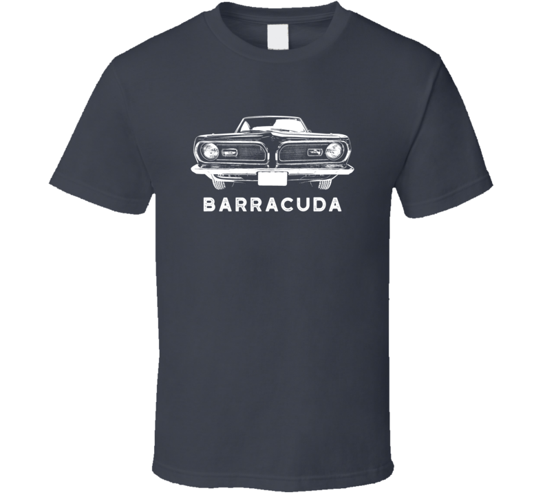 1969 Barracuda Grill View With Model Dark Color T Shirt