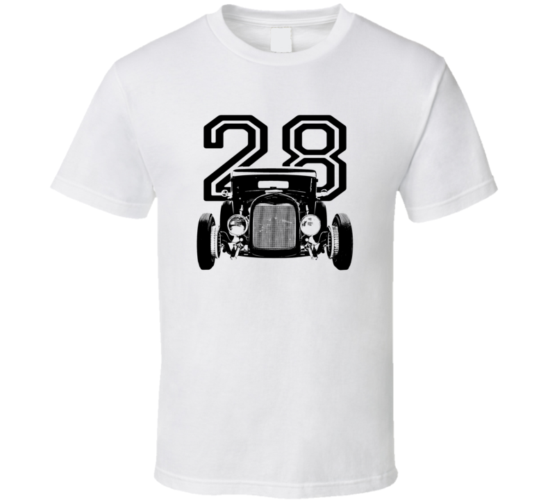1928 Model A Grill View With Year Light Color T Shirt 1928 Model A Grill View With Year Light Color T Shirt