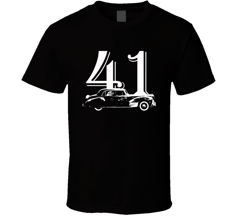 1941 Continental Side View With Year Black T Shirt