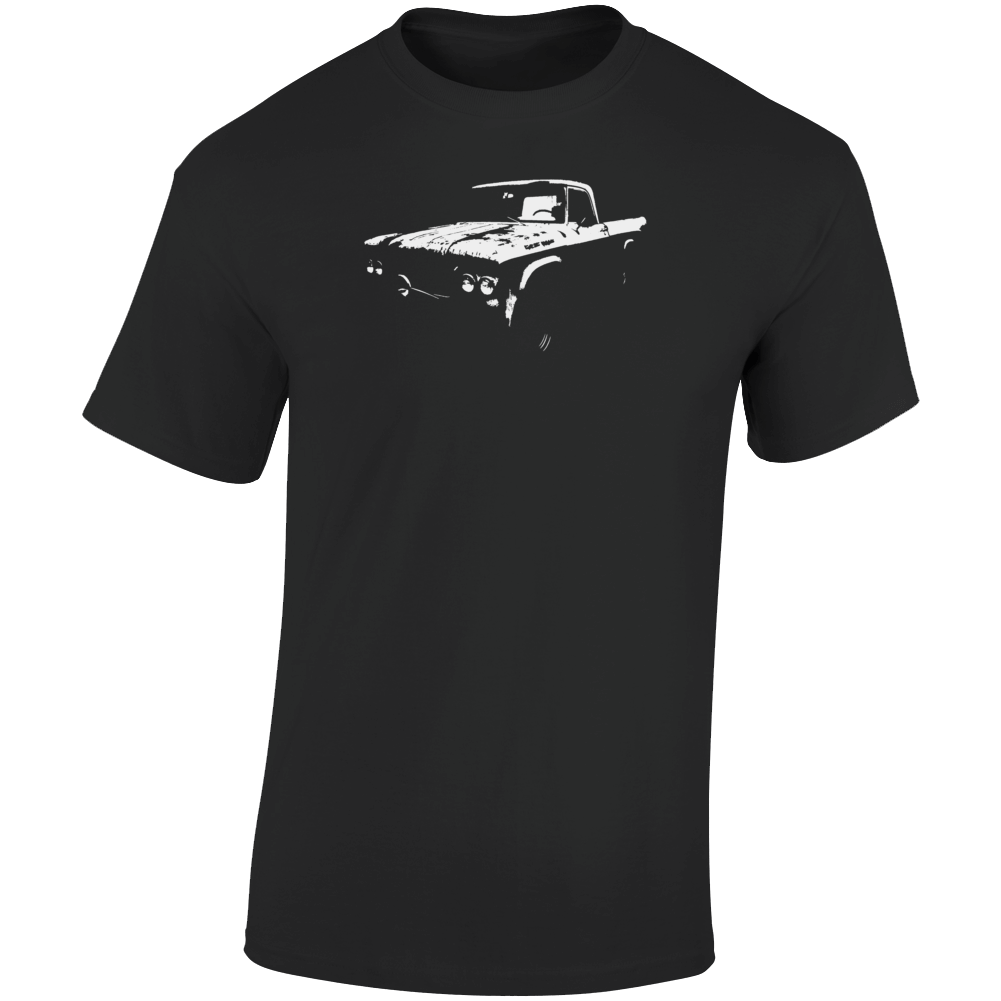 1963 Power Wagon Three Quarter Angle View Dark Color T Shirt