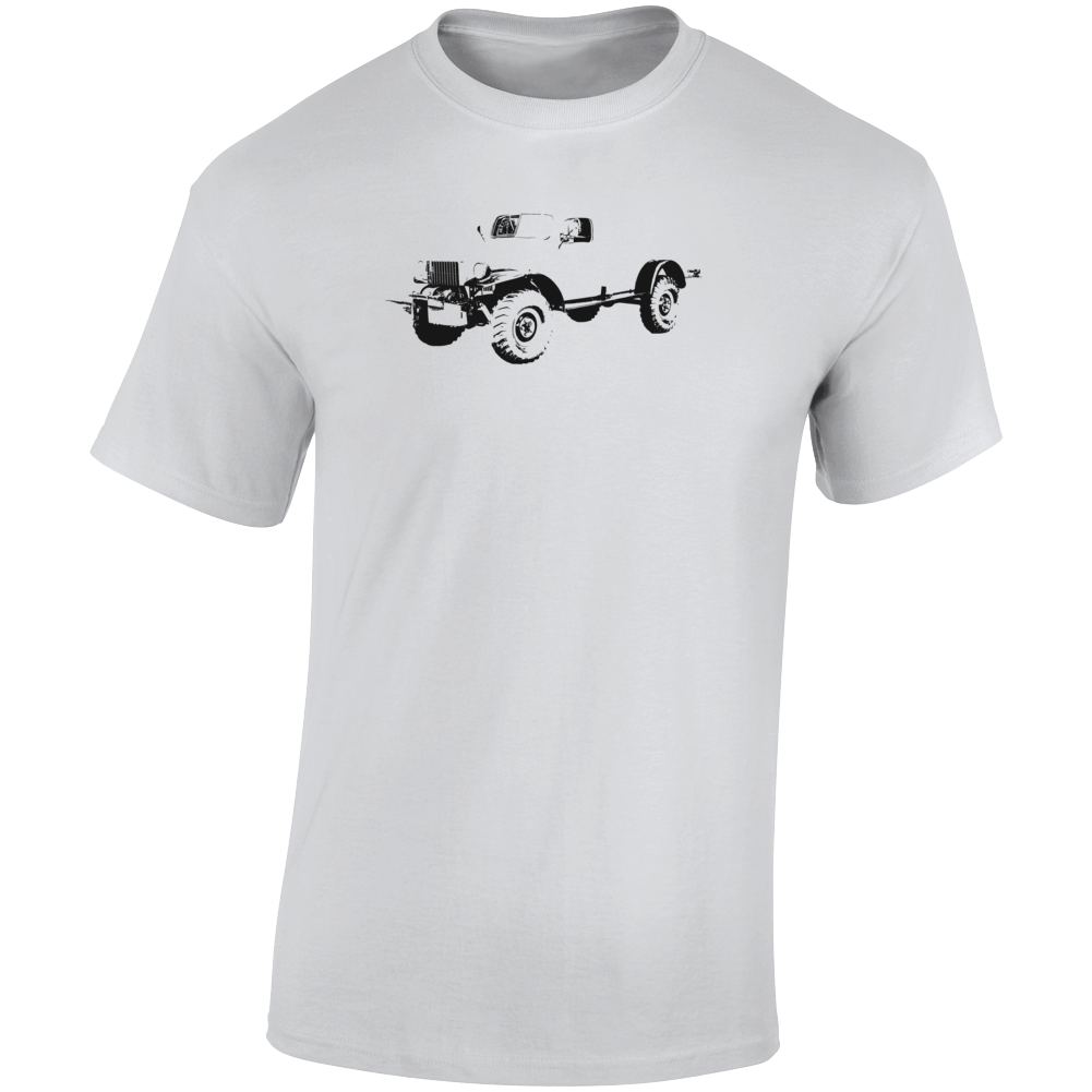 1968 Power Wagon Three Quarter Angle View Light Color T Shirt