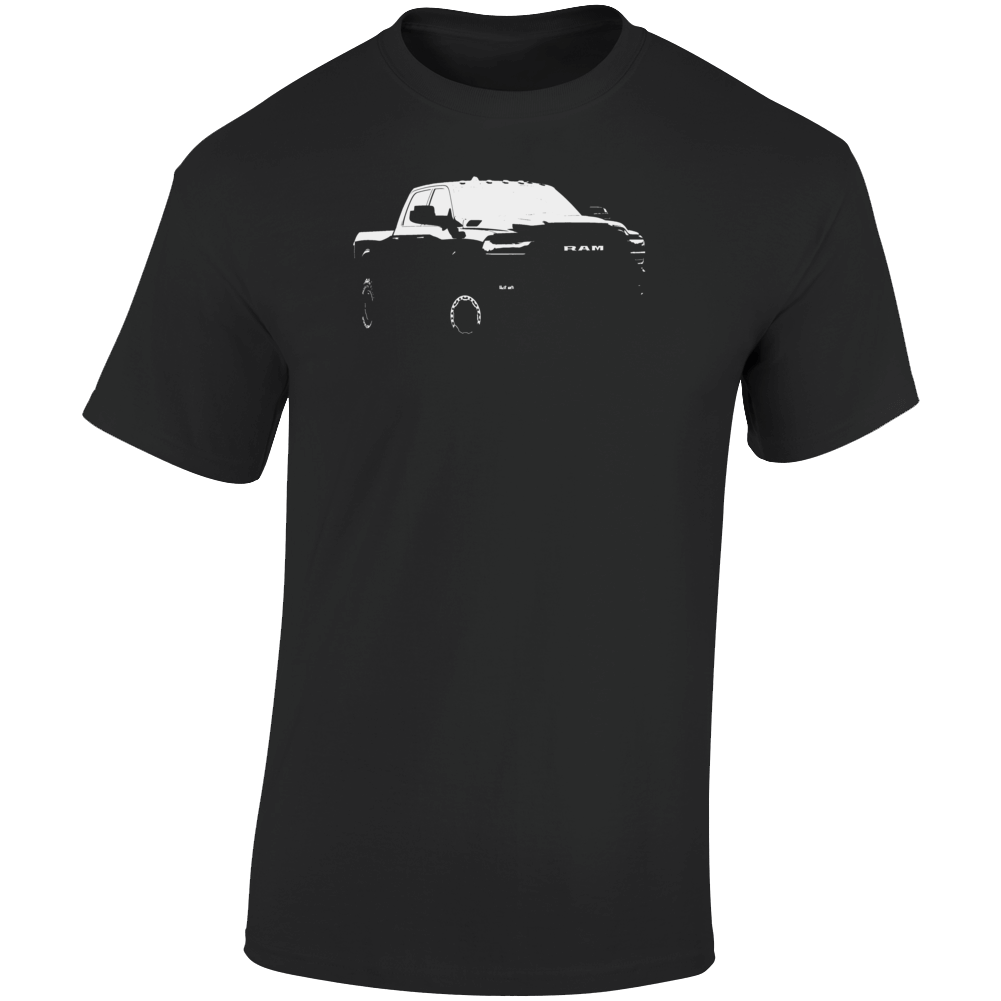 2022 Power Wagon Three Quarter Angle View Dark Color T Shirt