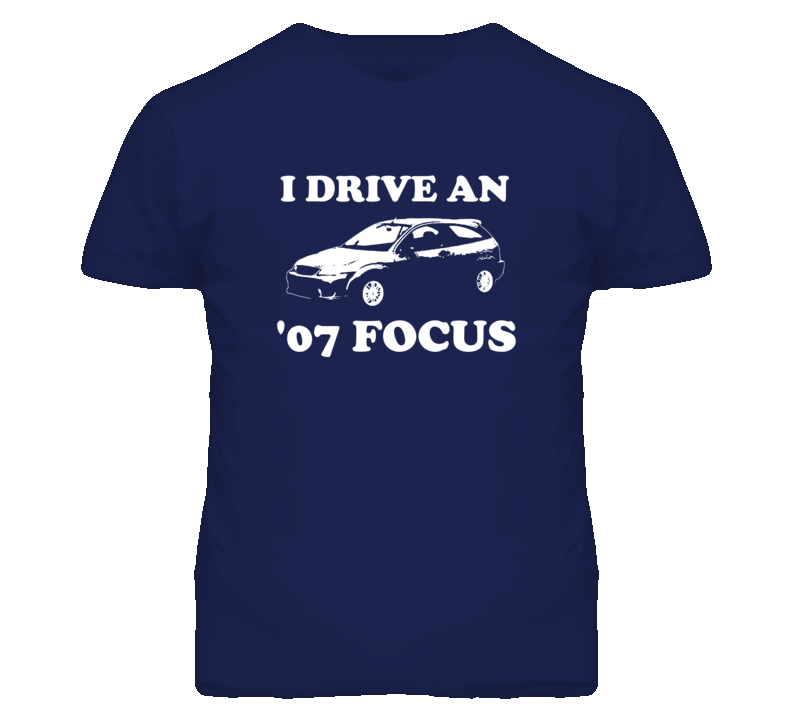 2007 Focus Hatchback Side View Dark T Shirt