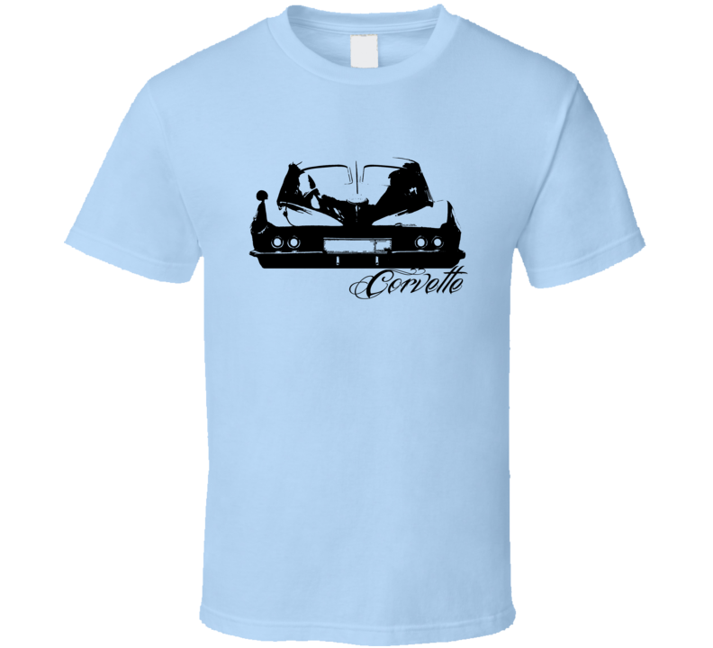 1963 Corvette Split Window Rear View With Model T Shirt 1963 Corvette Split Window Rear View With Model T Shirt