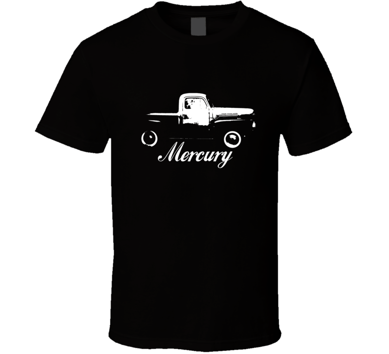 1952 Mercury Truck Side View With Model Shirt