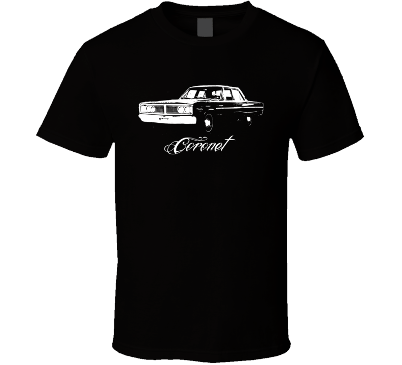 1966 DODGE CORONET 426 HEMI Grill View With Model Name Dark Shirt